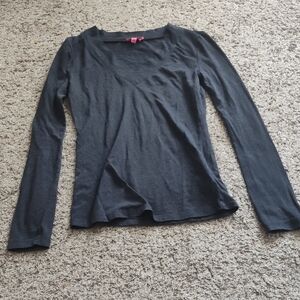 Zenana Outfitters Charcoal Long Sleeve Tee